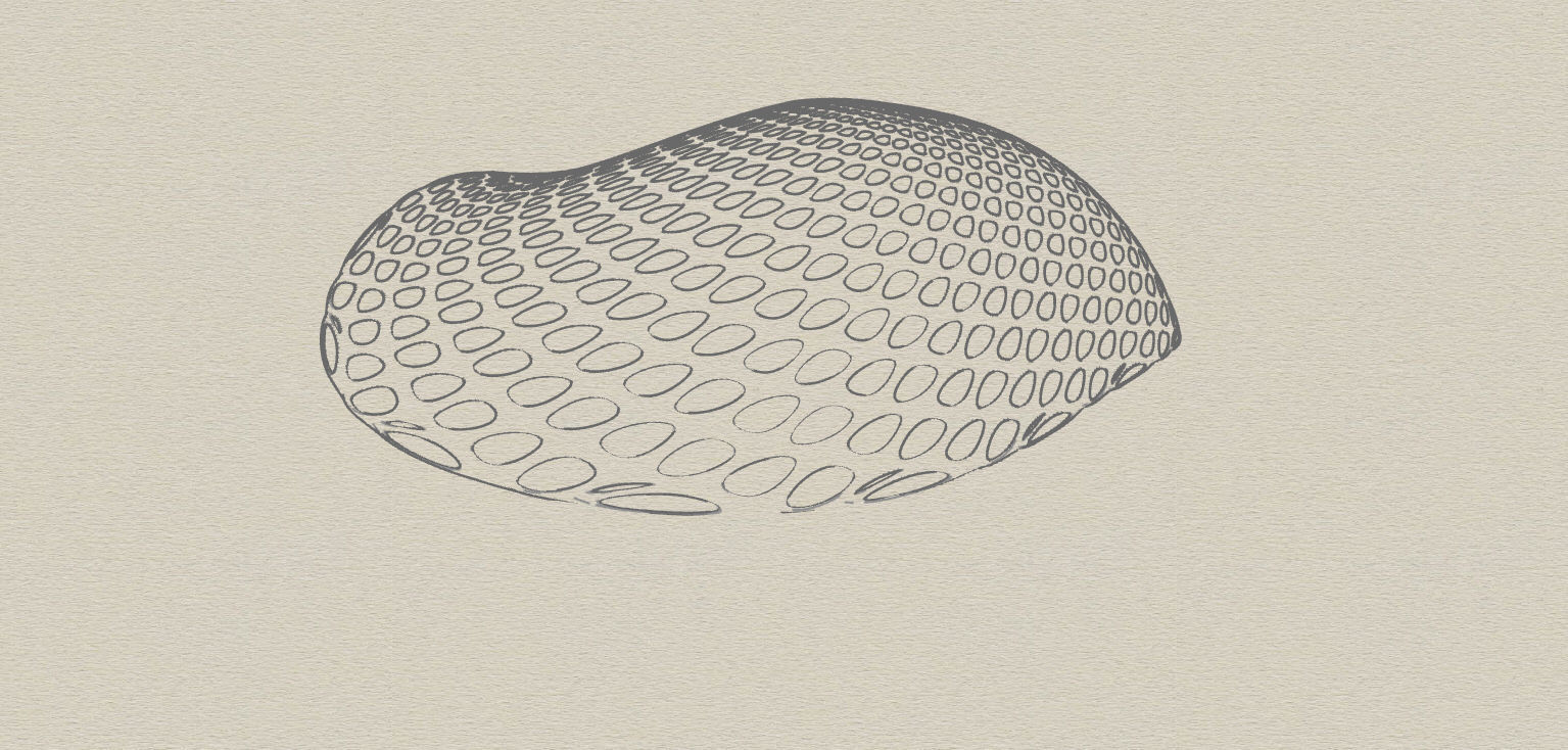 Open canopy structure with round perforations modern 3D model_31