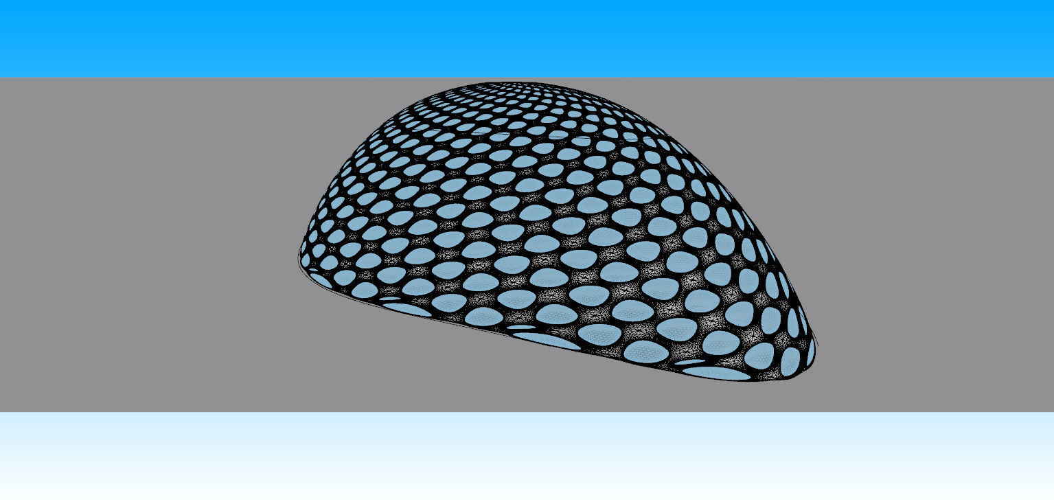 Open canopy structure with round perforations modern 3D model_25