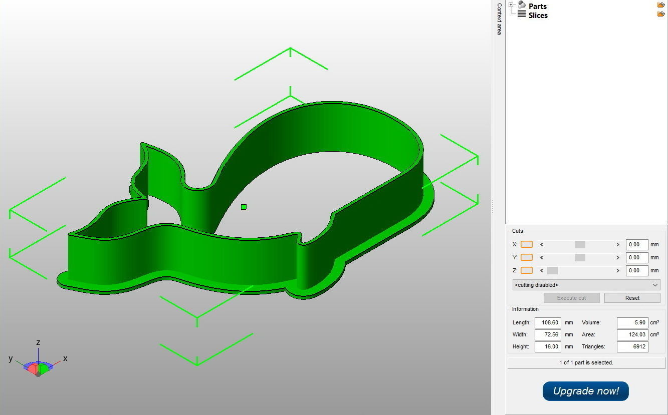 Whale Cookie Cutter 3D print model_2