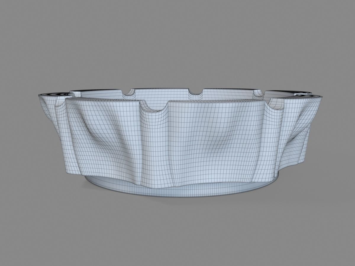 Decorative Ashtray  3D print model_6