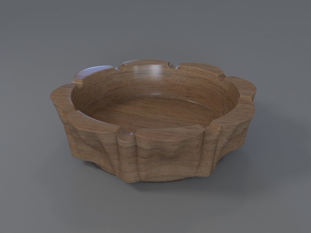 Decorative Ashtray  3D print model_5
