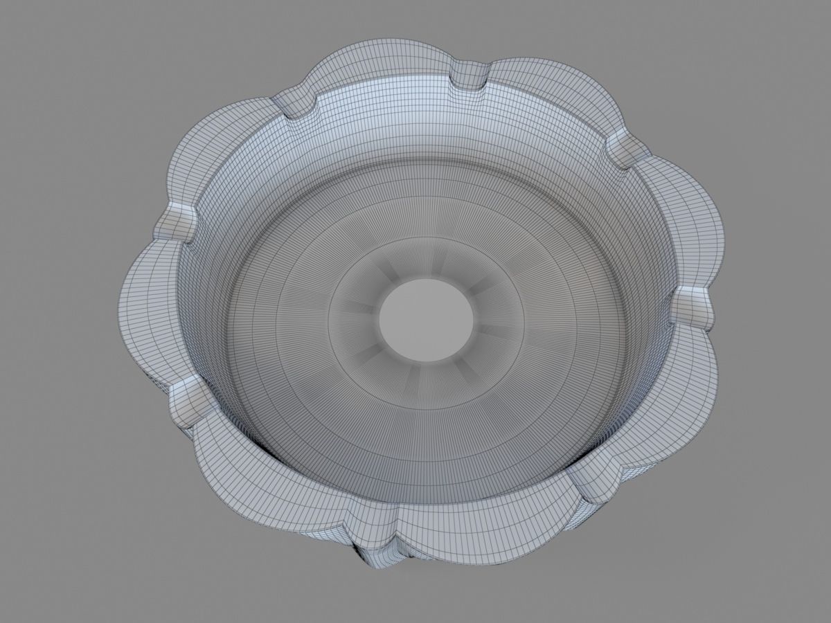 Decorative Ashtray  3D print model_7