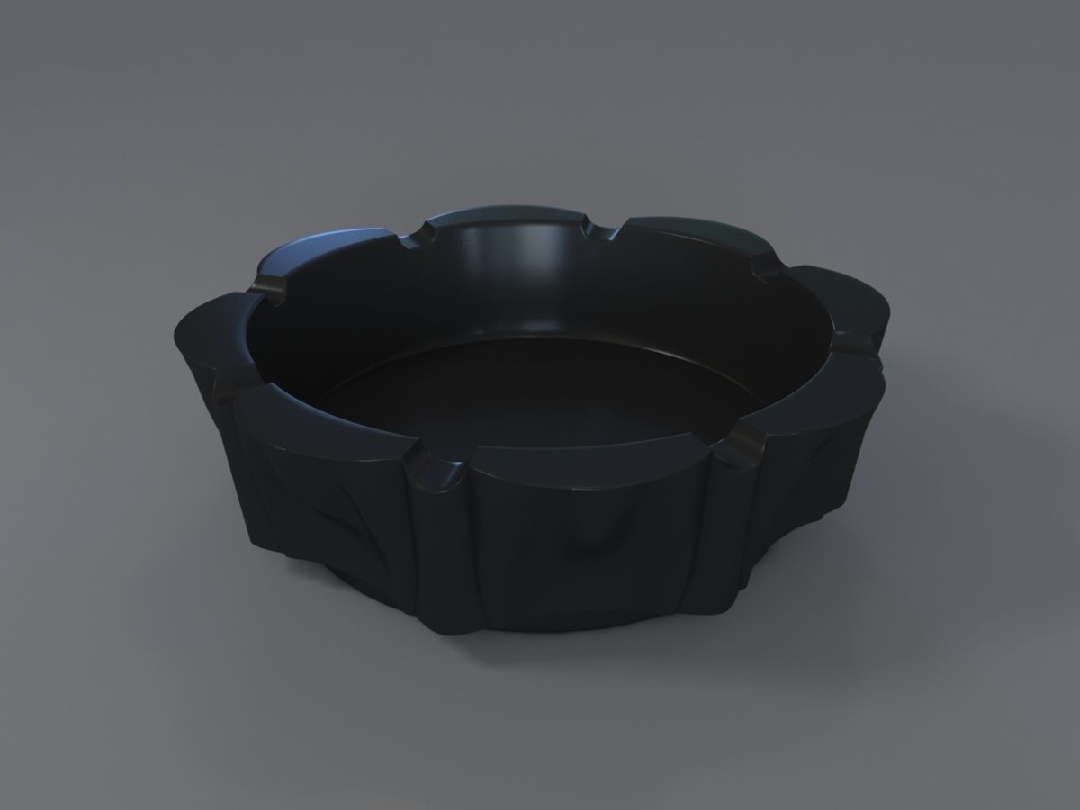 Decorative Ashtray  3D print model_3