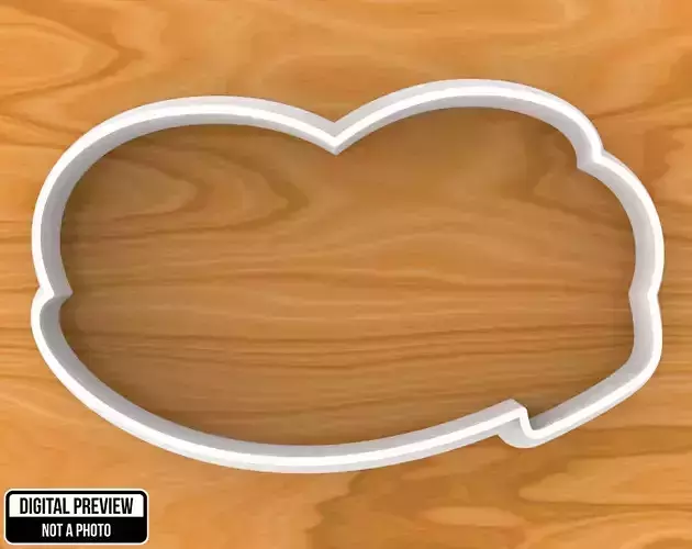 Mickey Mouse Shoe Boot Cookie Cutter 3D print model