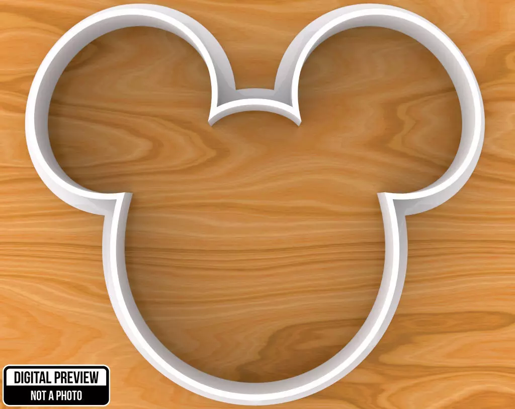 Mickey Mouse Cookie Cutter 3D print model_0