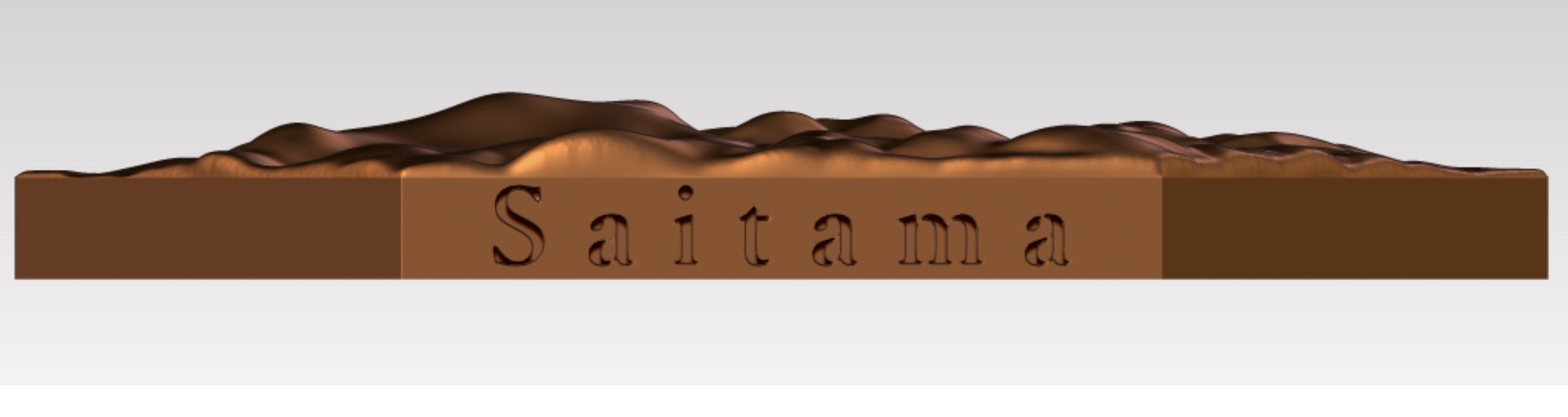 Saitama statue of man with cape 3D print model_3