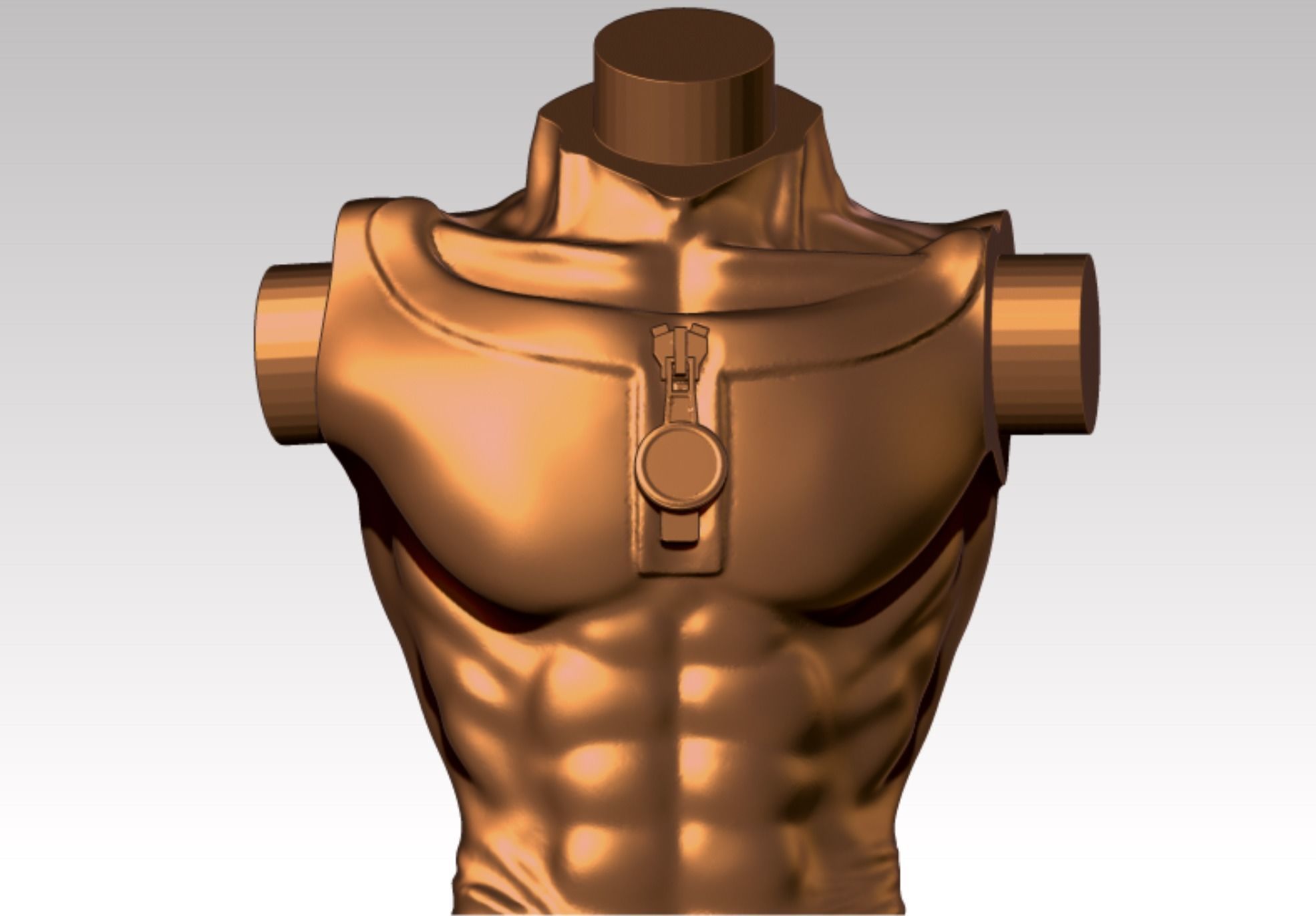 Saitama statue of man with cape 3D print model_10