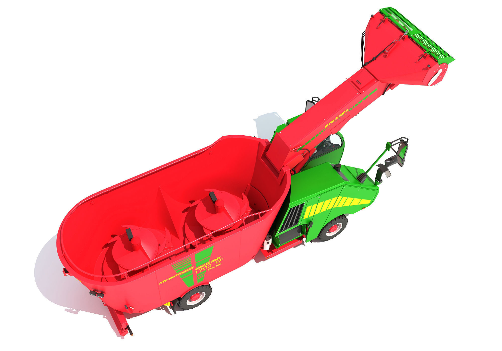 Strautmann Fodder Mixing Wagon Truck 3D model_7