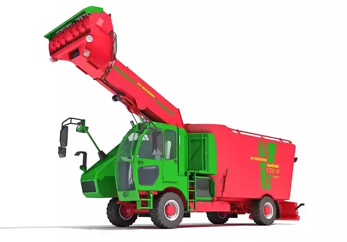 Strautmann Fodder Mixing Wagon Truck 3D model