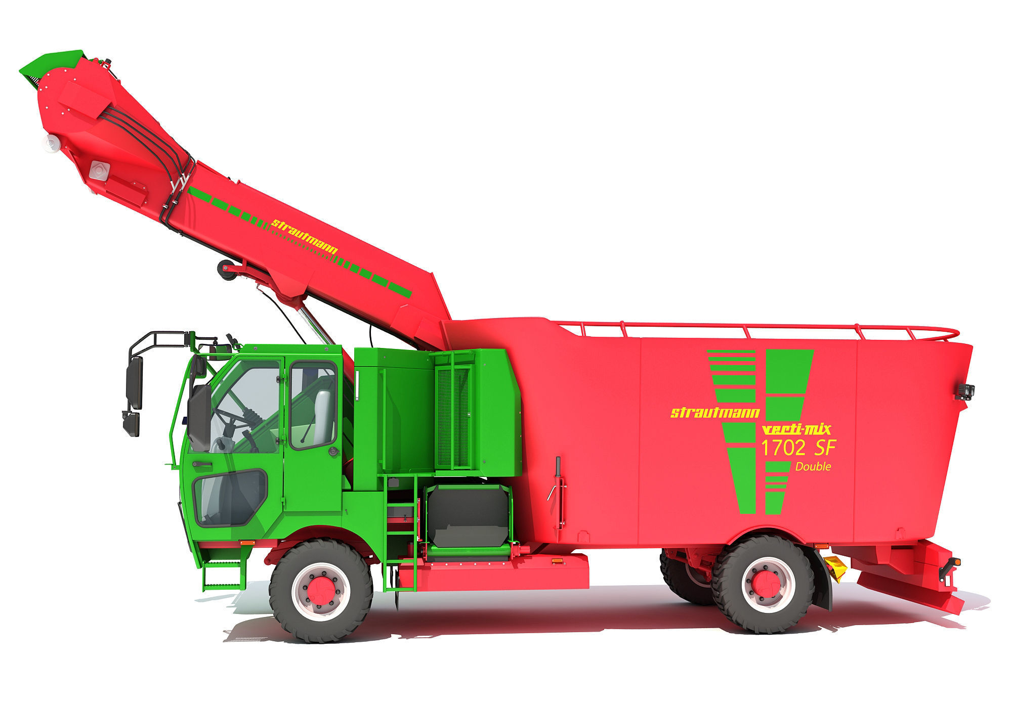 Strautmann Fodder Mixing Wagon Truck 3D model_2