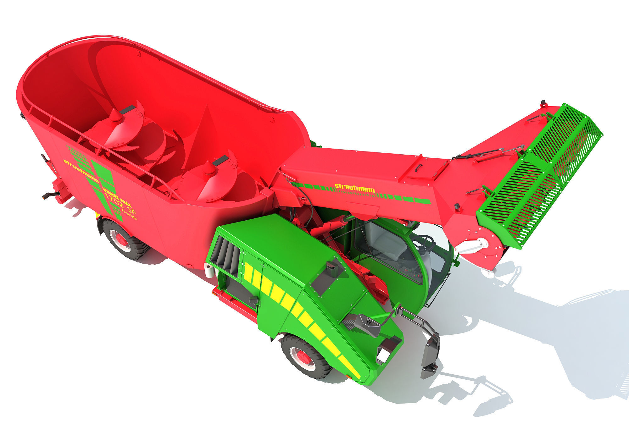 Strautmann Fodder Mixing Wagon Truck 3D model_9