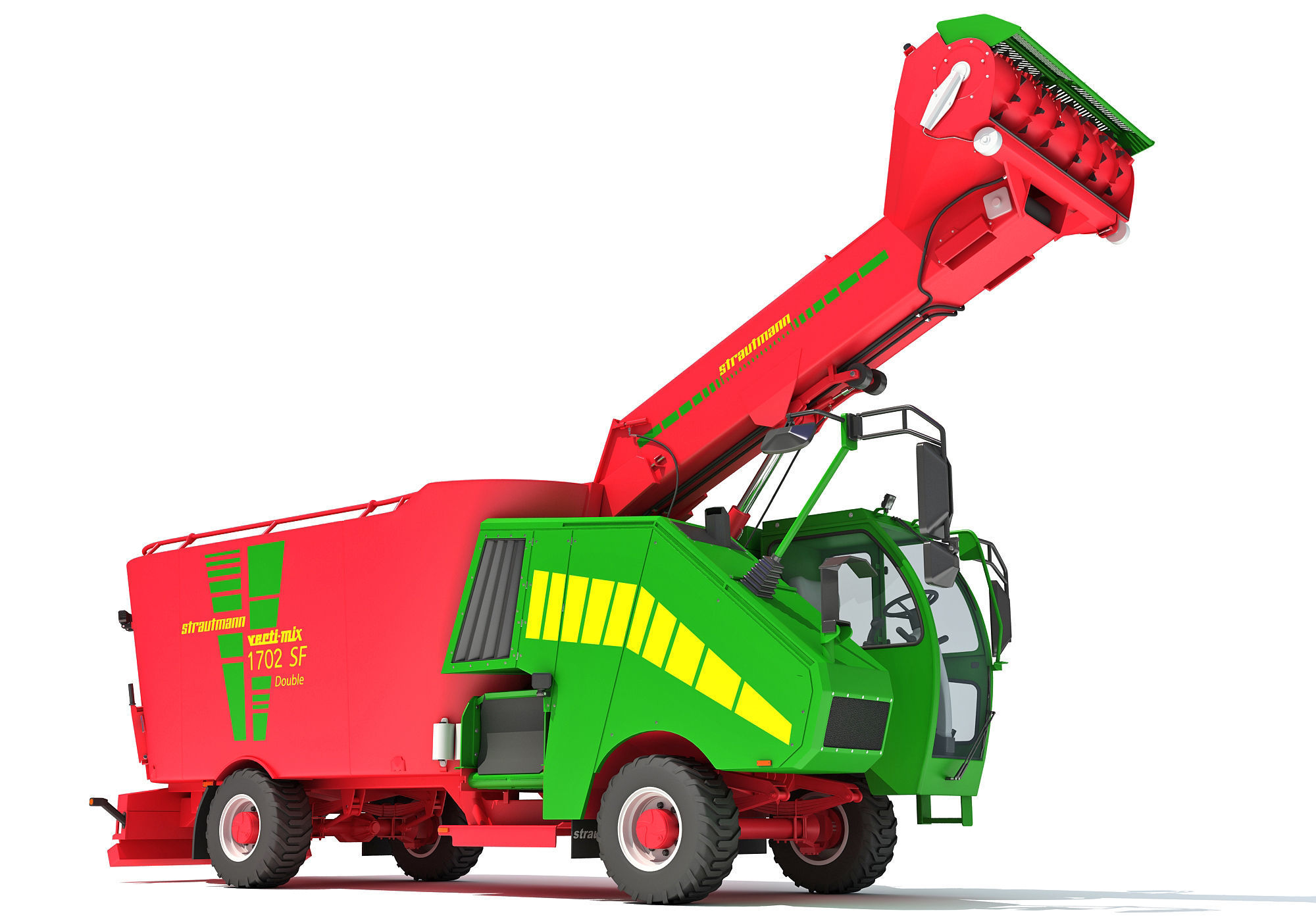 Strautmann Fodder Mixing Wagon Truck 3D model_10