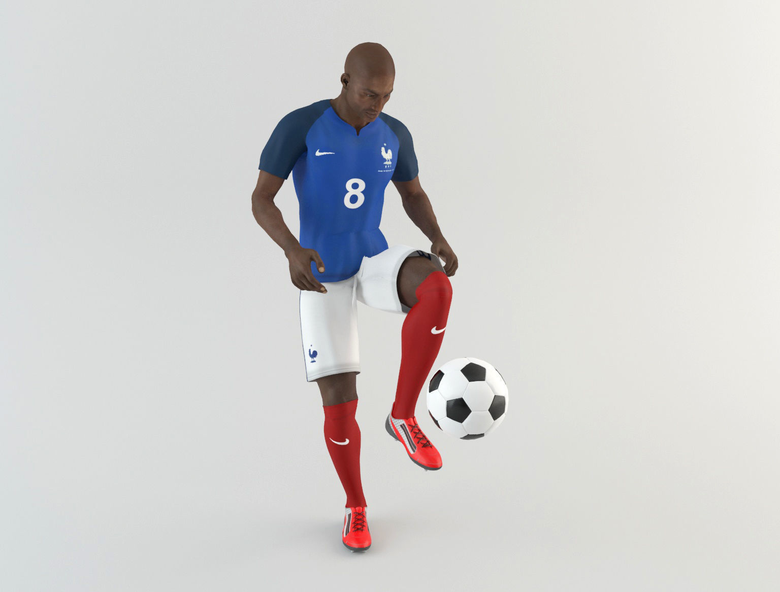 France footballer 3D model_12