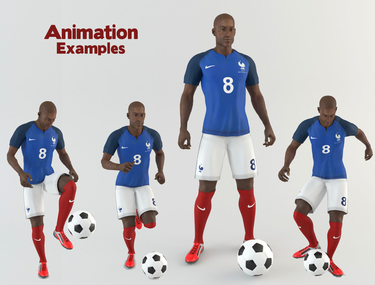 France footballer 3D model_7