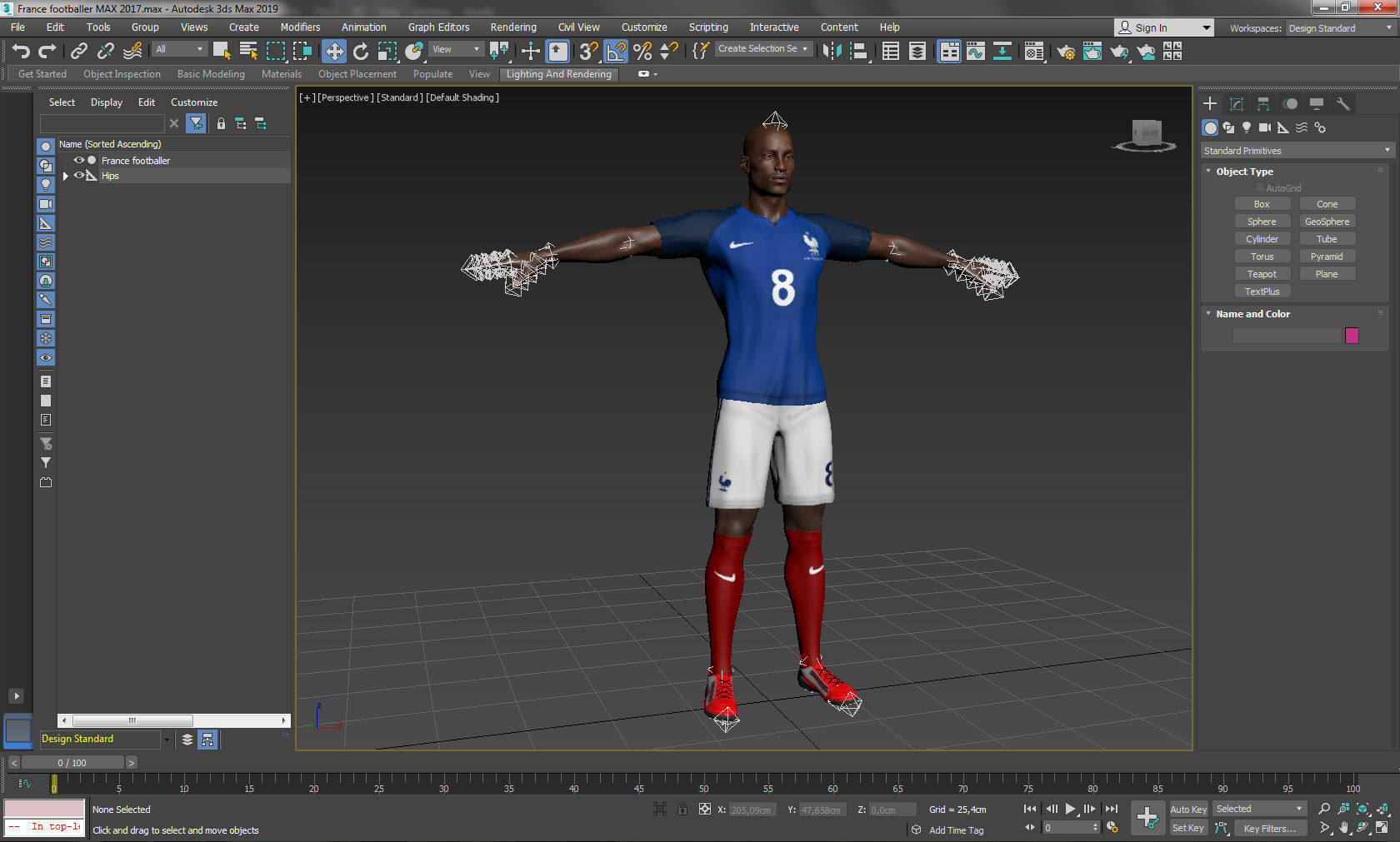 France footballer 3D model_13