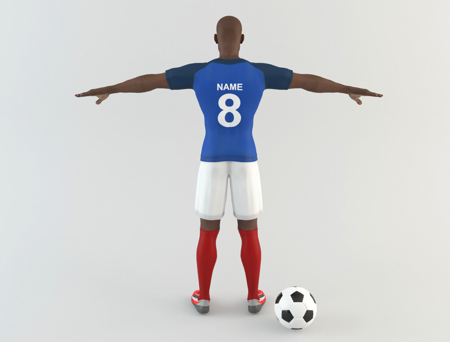 France footballer 3D model_2