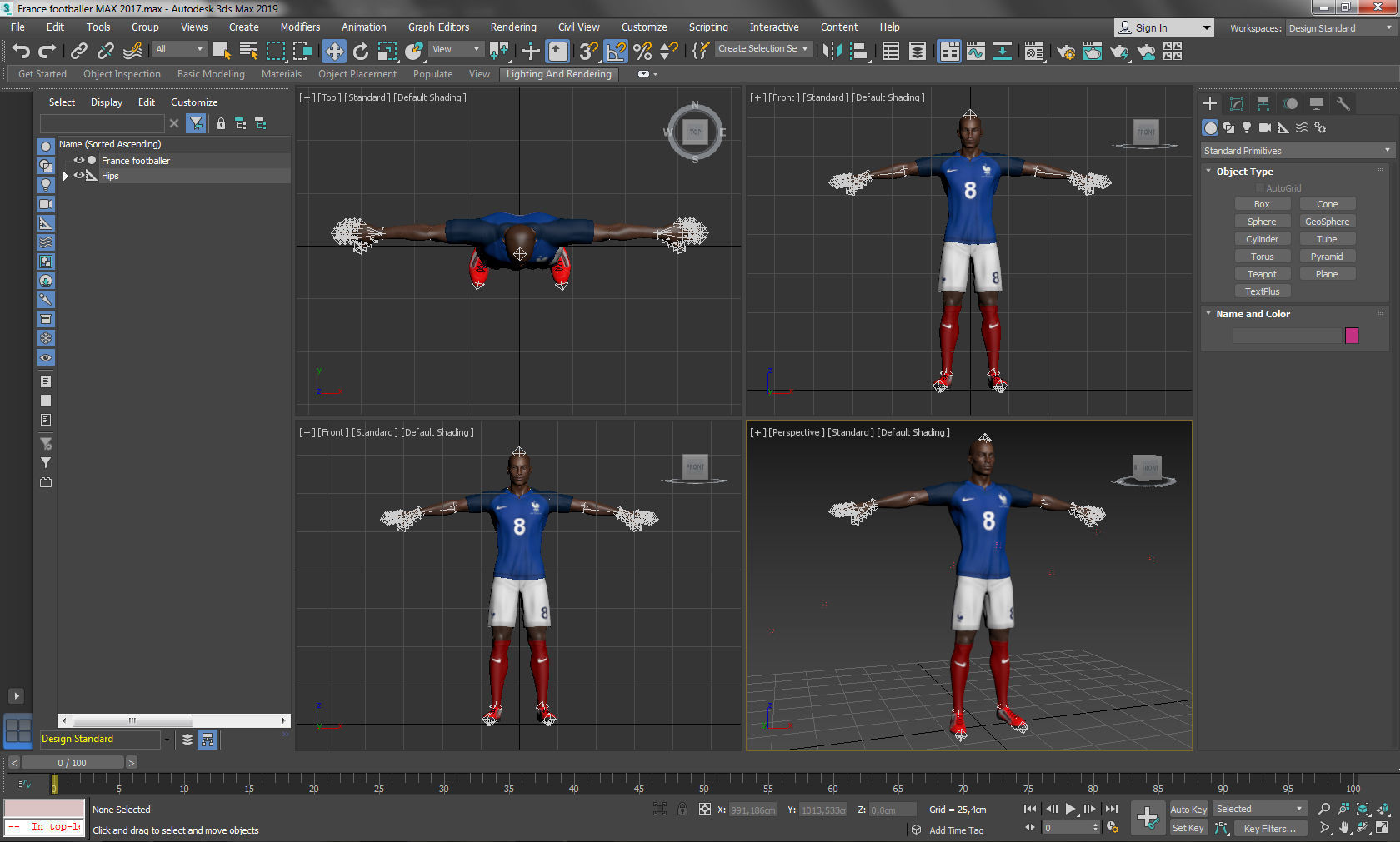 France footballer 3D model_14