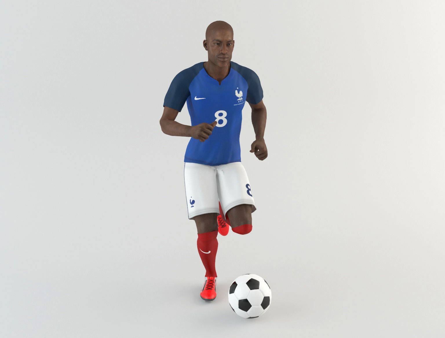 France footballer 3D model_8