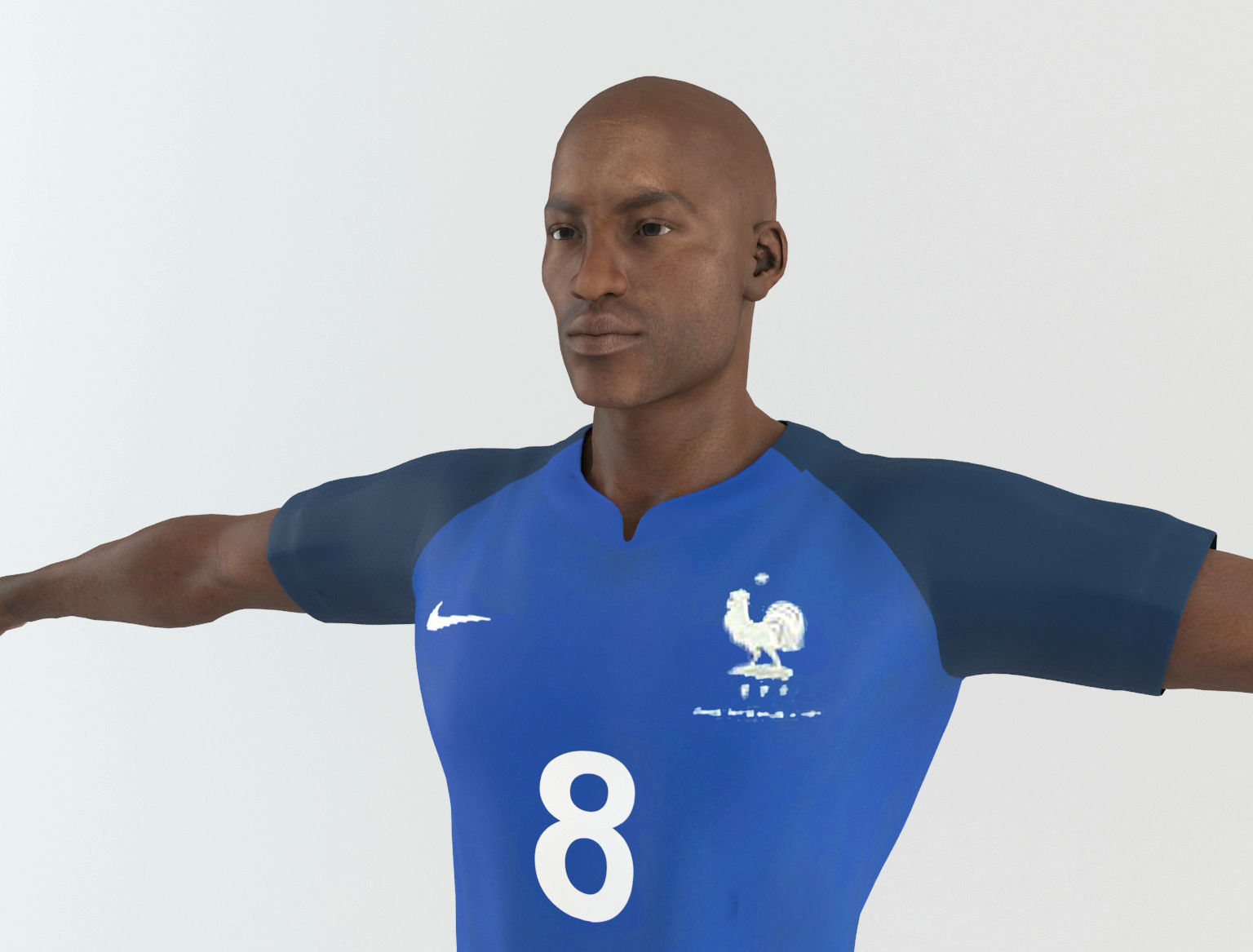 France footballer 3D model_6