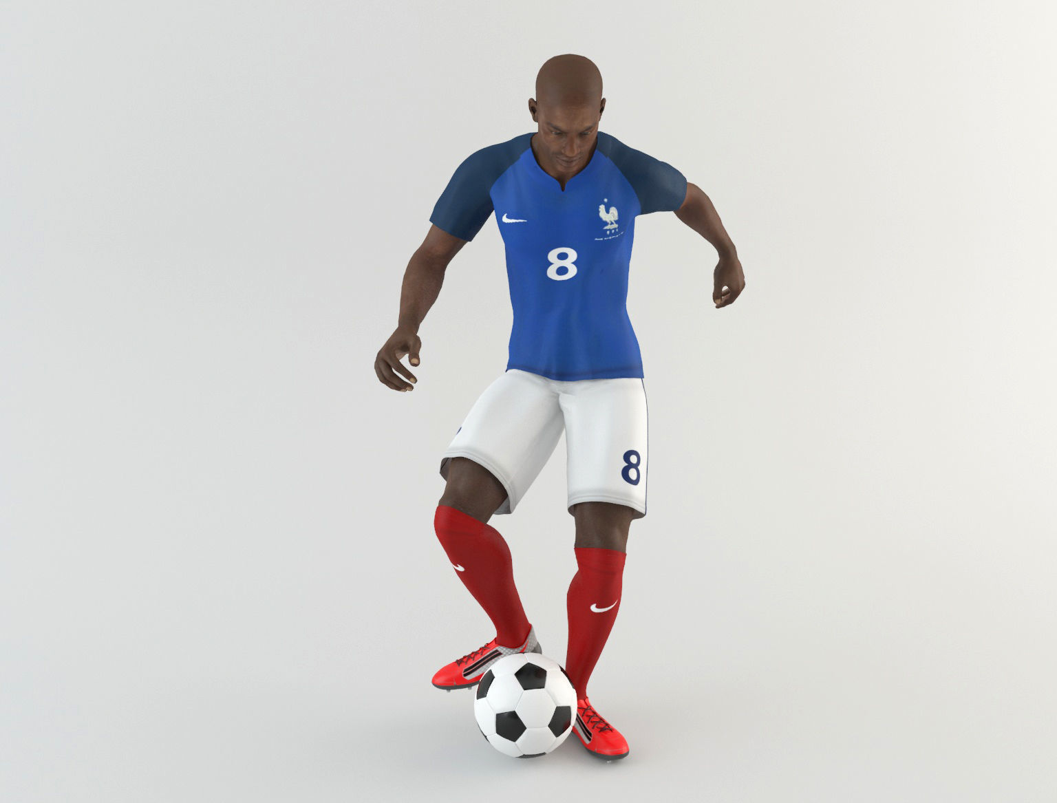 France footballer 3D model_11