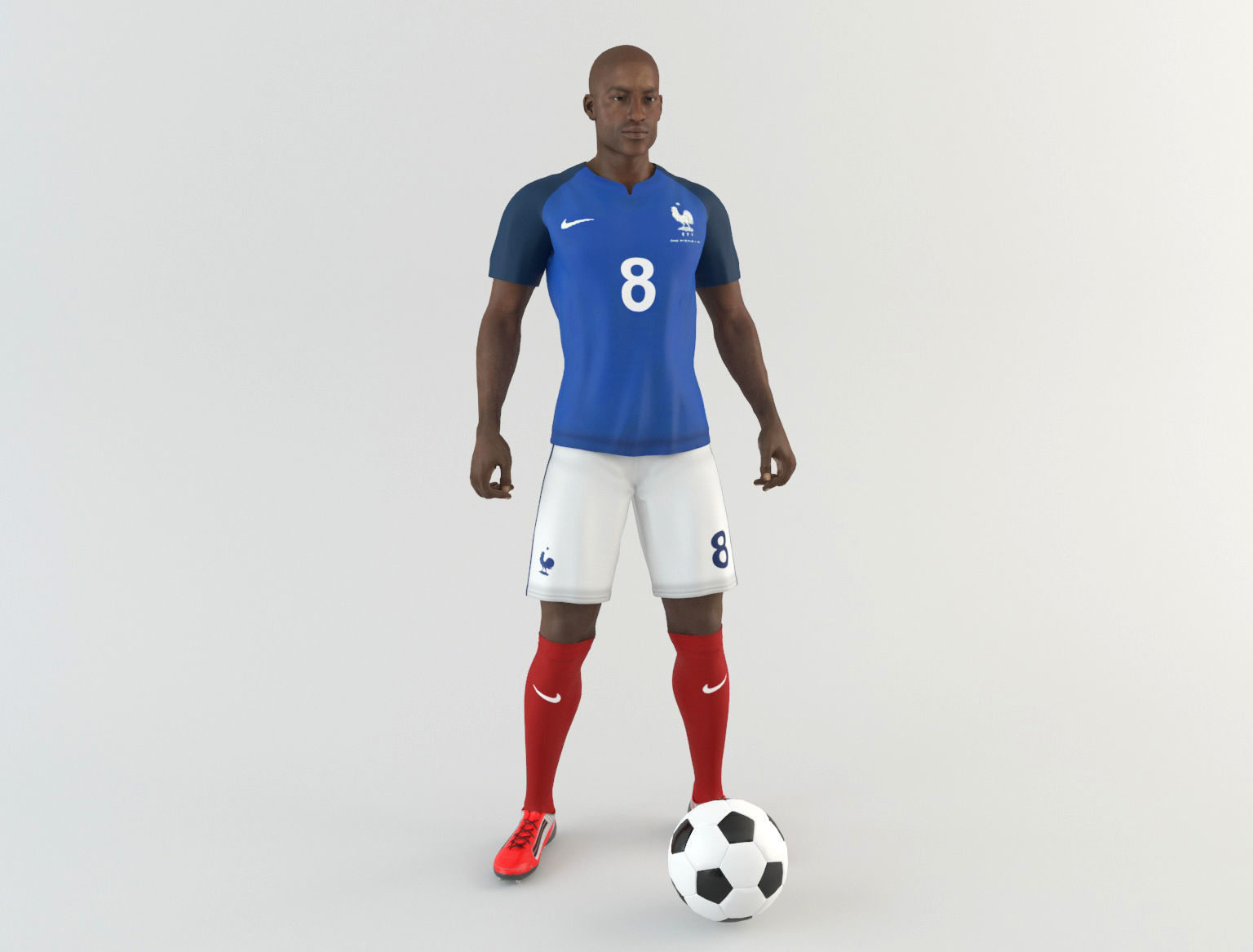 France footballer 3D model_10