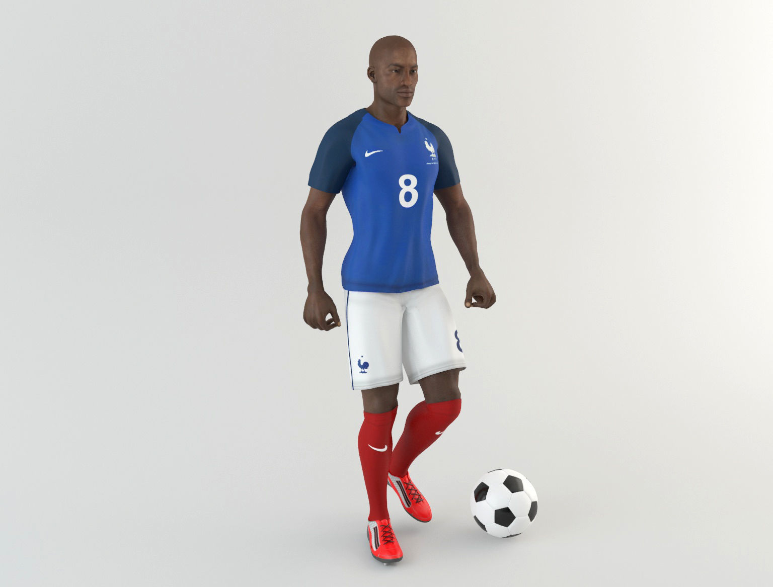 France footballer 3D model_9