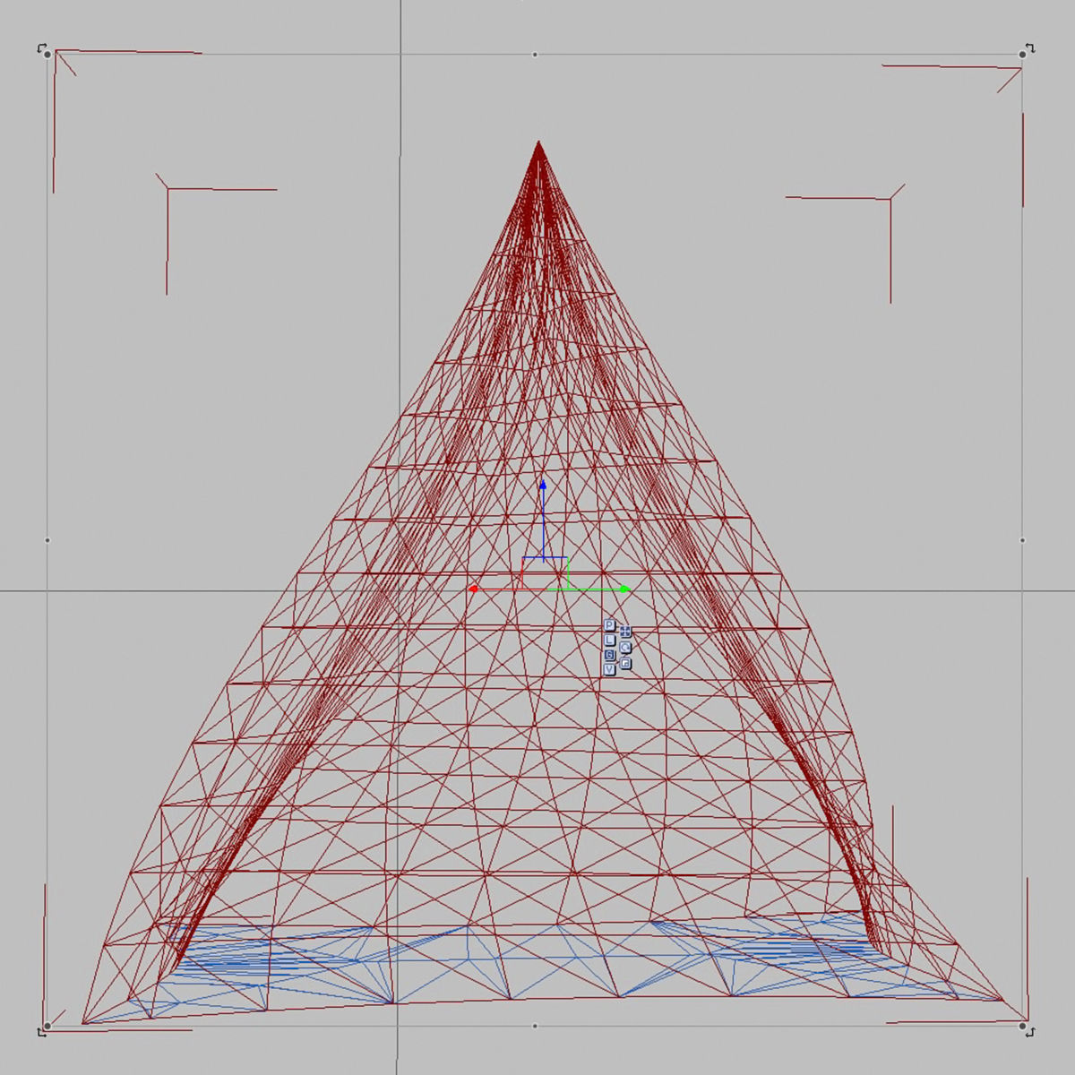 Twisted pyramid 3D model_6