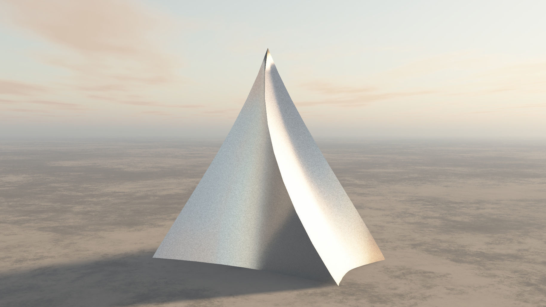Twisted pyramid 3D model_4