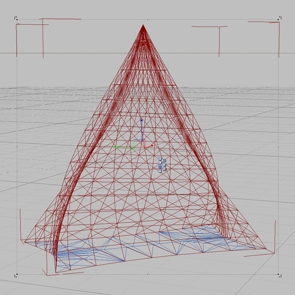 Twisted pyramid 3D model_7
