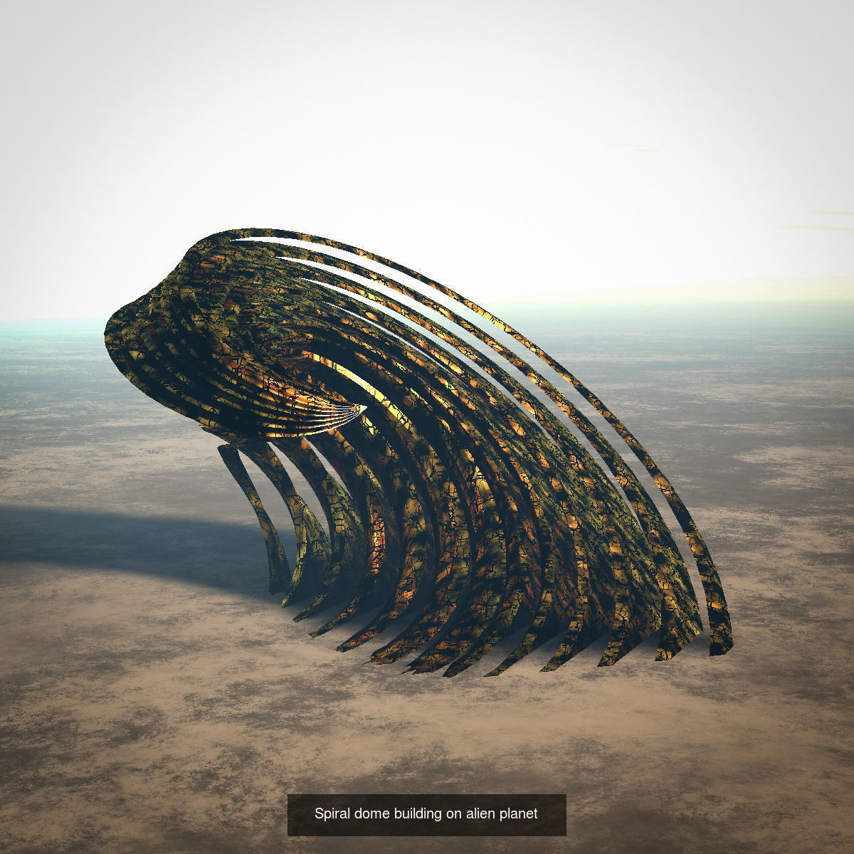 Futuristic Buildings 3D Model Collection_7