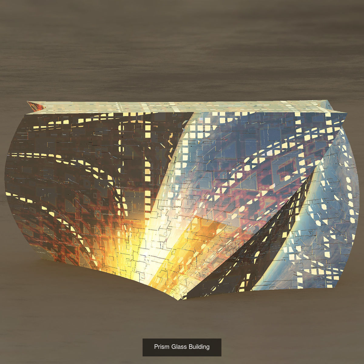 Futuristic Buildings 3D Model Collection_5