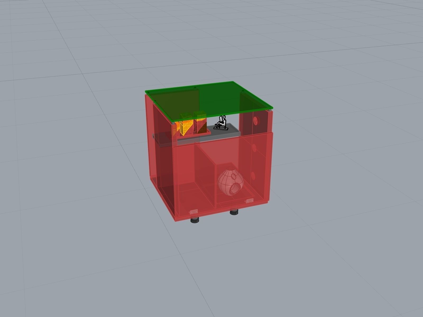 Cubic Table hk Free 3D model_4