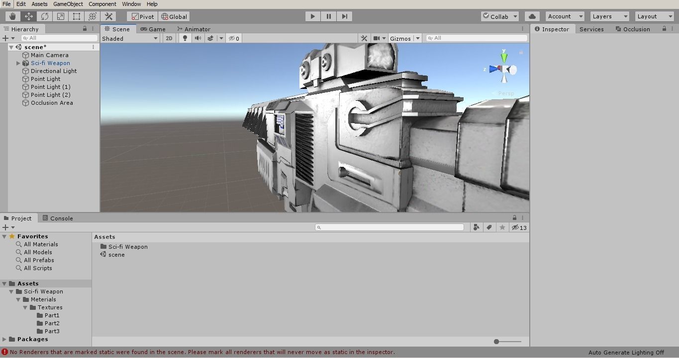 Sci-fi PBR Game Ready Weapon Low-poly 3D model_18