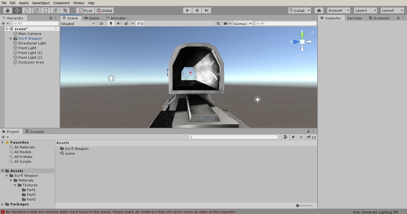 Sci-fi PBR Game Ready Weapon Low-poly 3D model_15