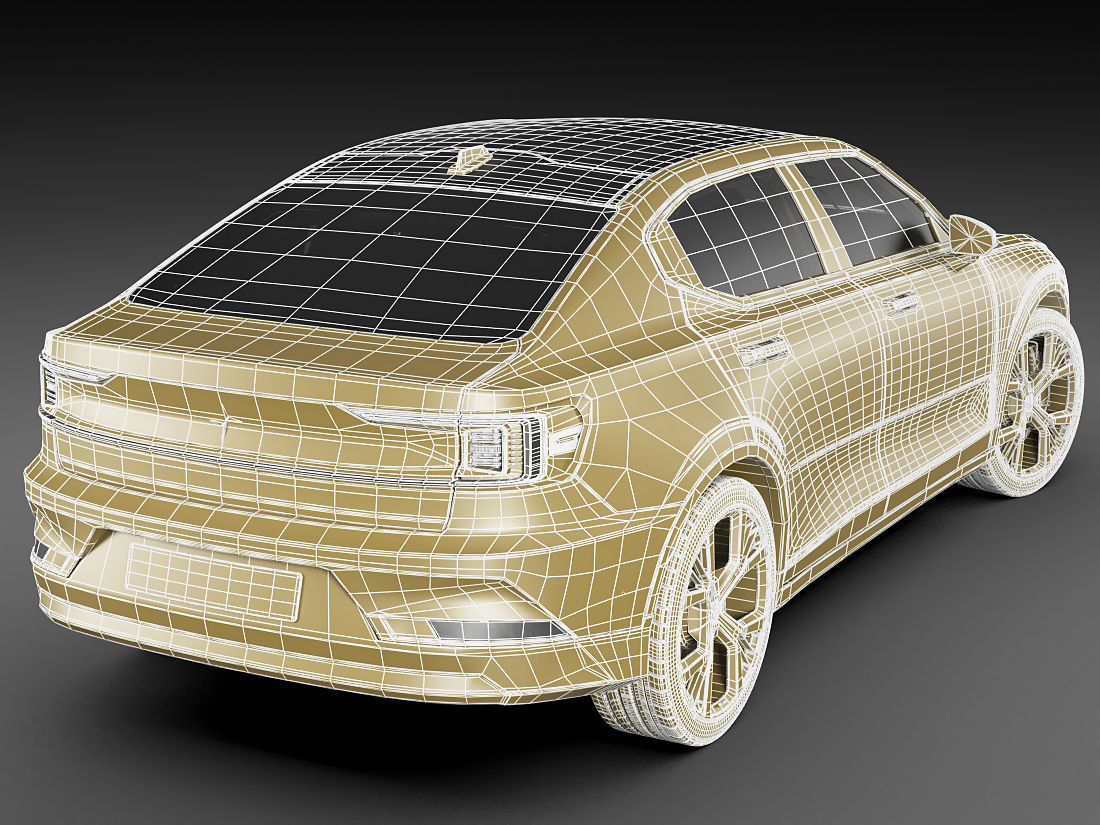 Polestar 2 2020 3D model_21