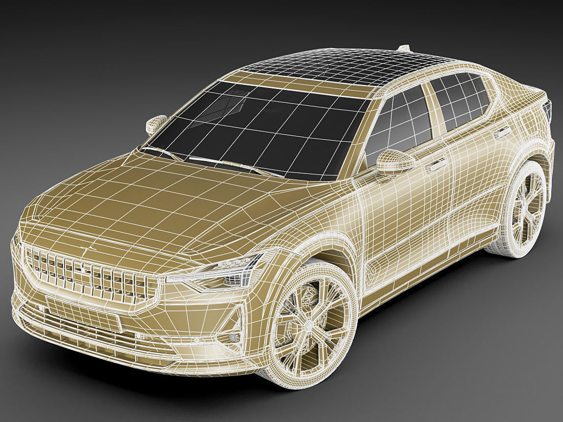 Polestar 2 2020 3D model_20