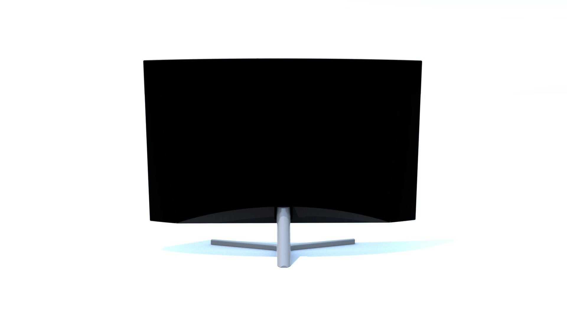 Low Poly Monitor - Curved Free 3D model_2