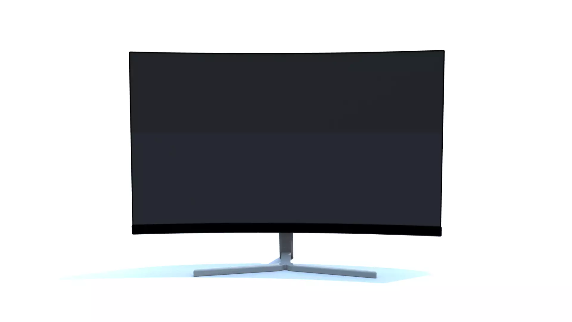 Low Poly Monitor - Curved Free 3D model_0