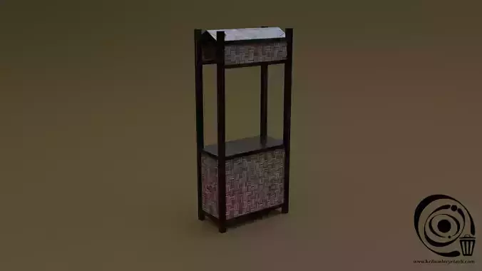 Trade stand 17 R Low-poly 3D model