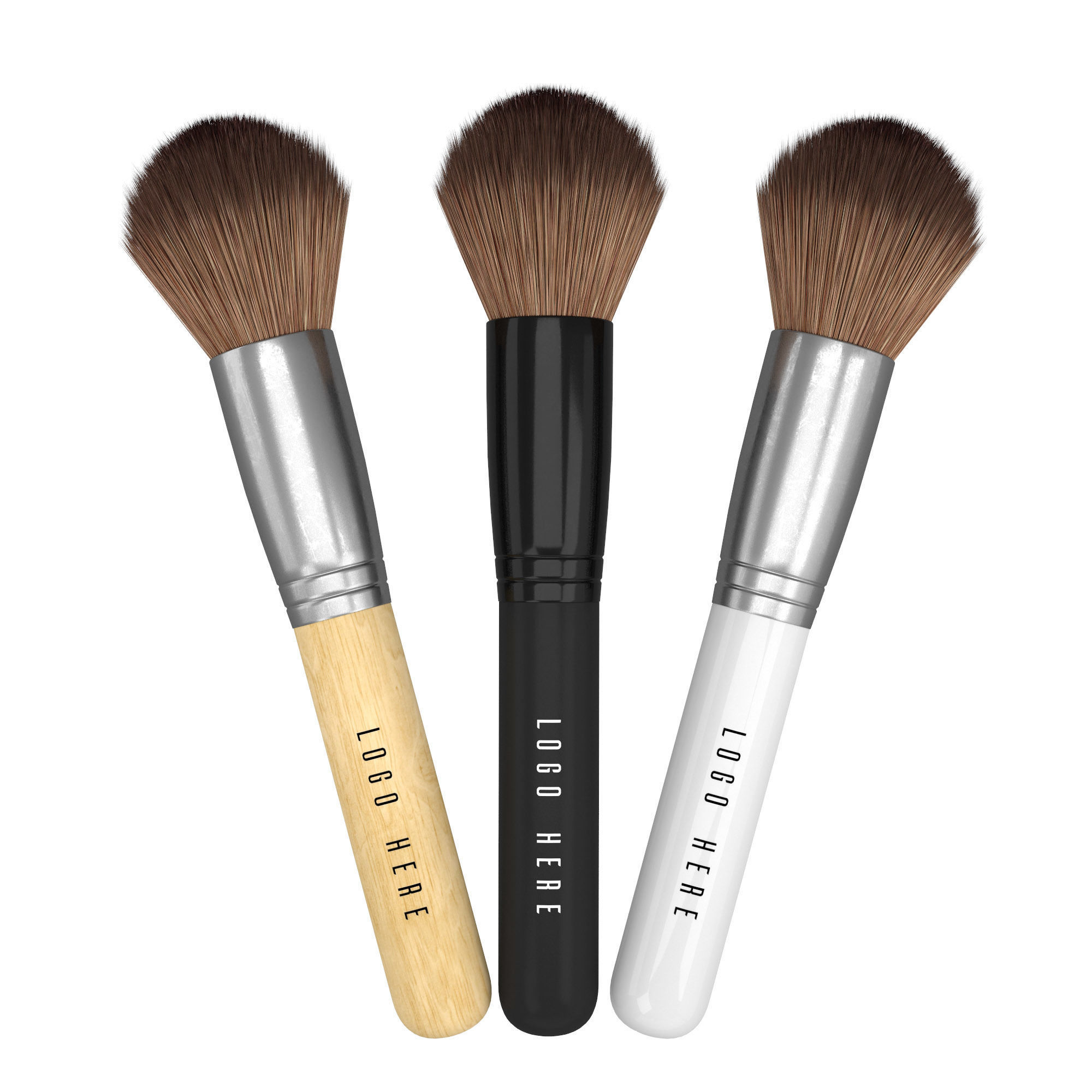 Make Up Brush Set 3D model 3D model_7