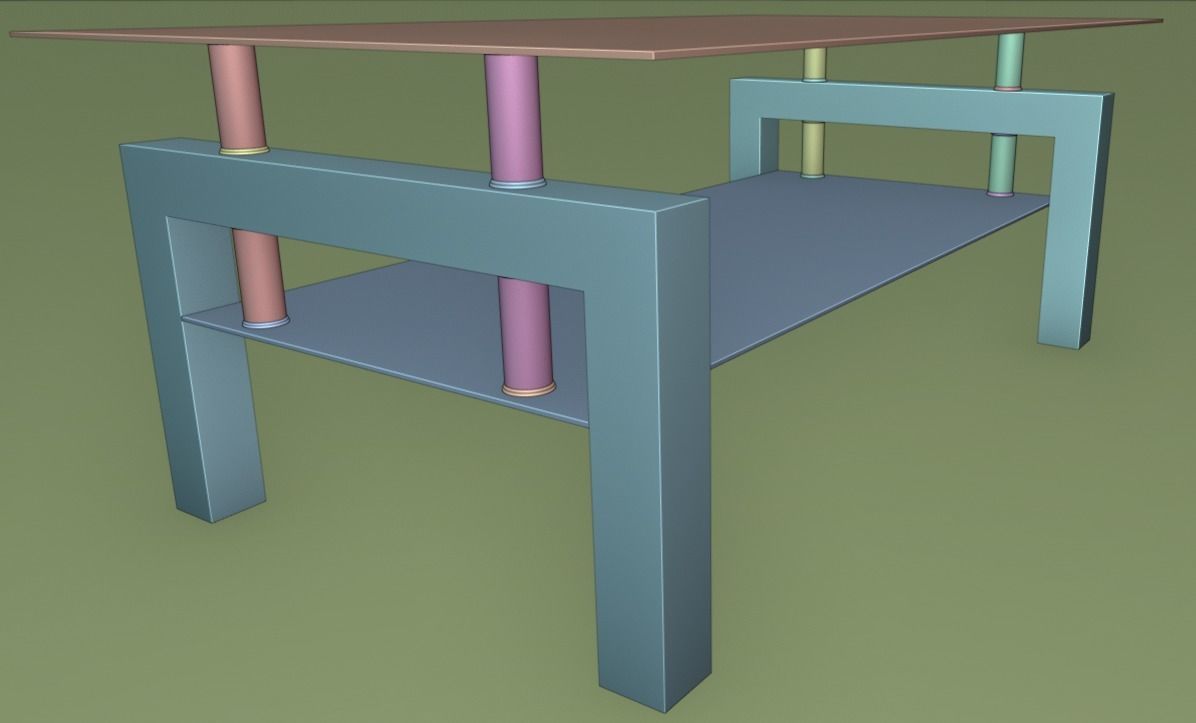 Coffee Table 3D model_2
