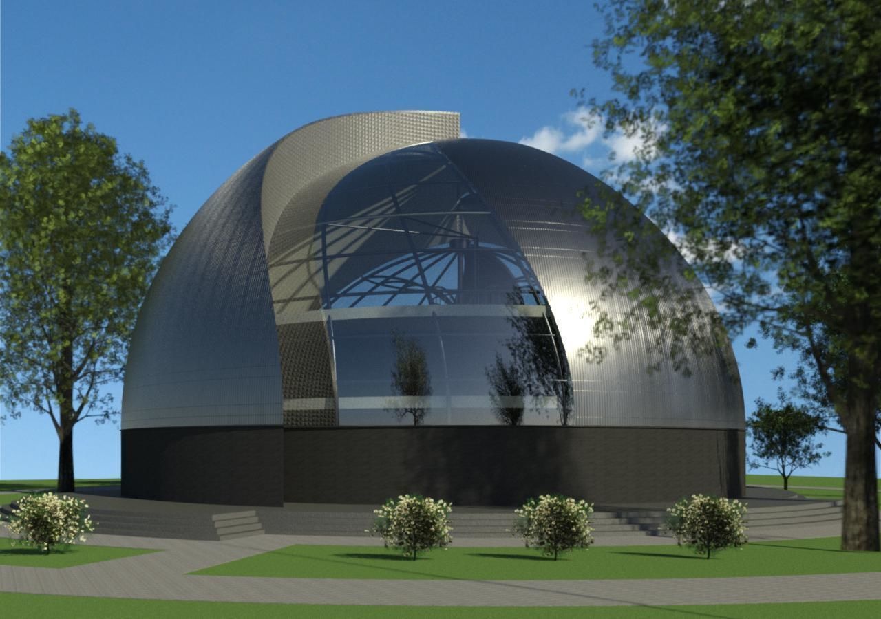 Rotunda museum building 3D model_2