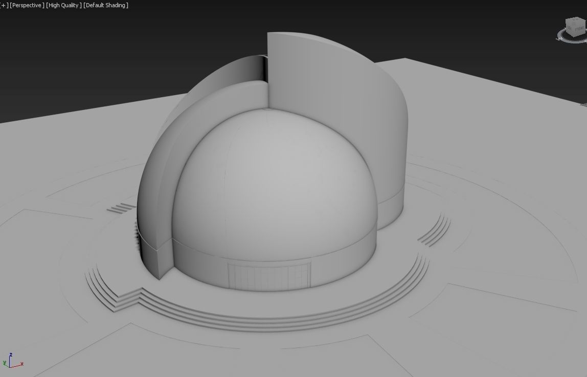 Rotunda museum building 3D model_5