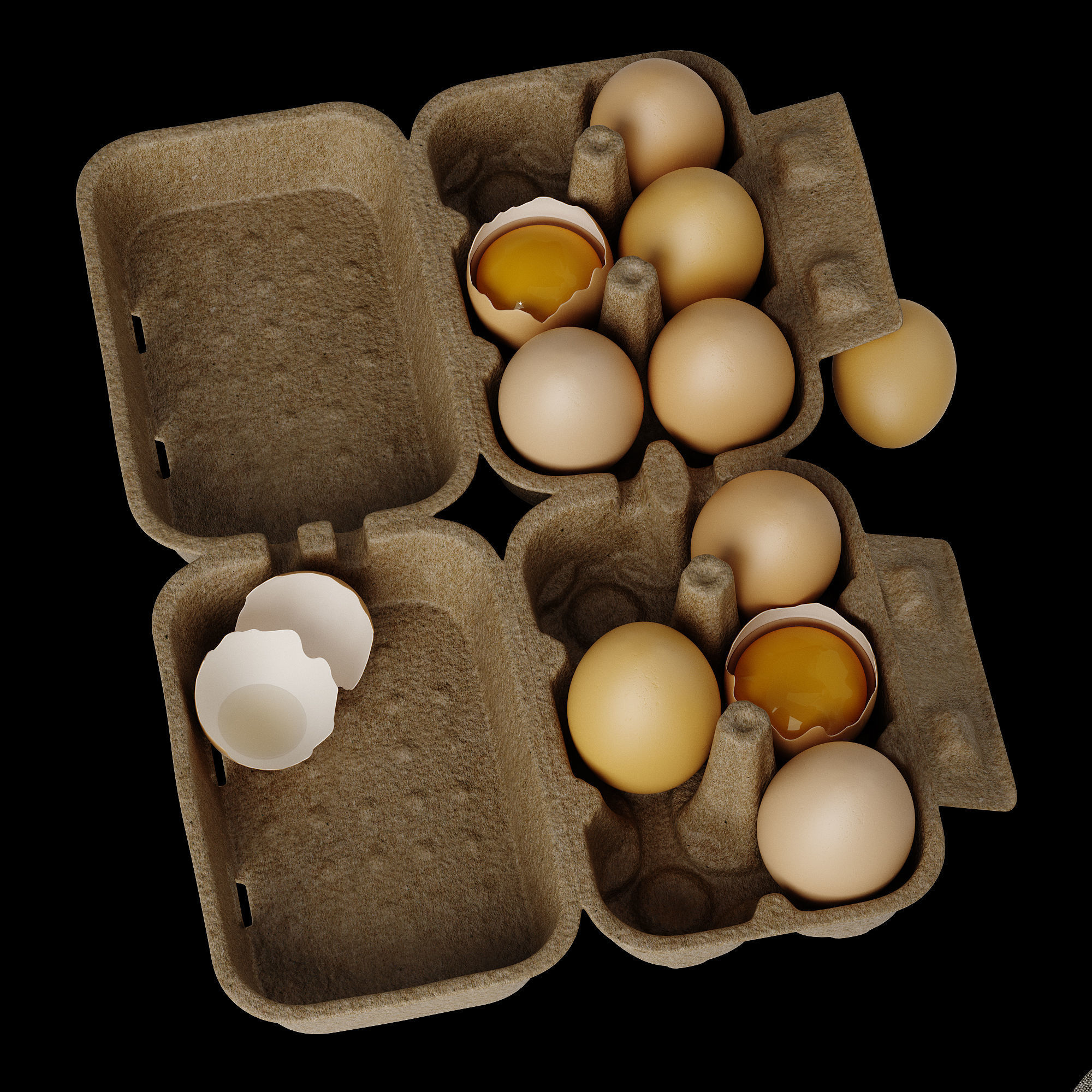 Kitchen decorative set 3D model_2