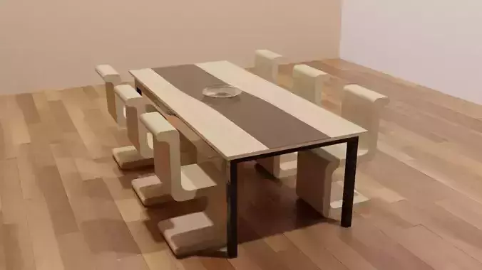 Modern Table With Chairs