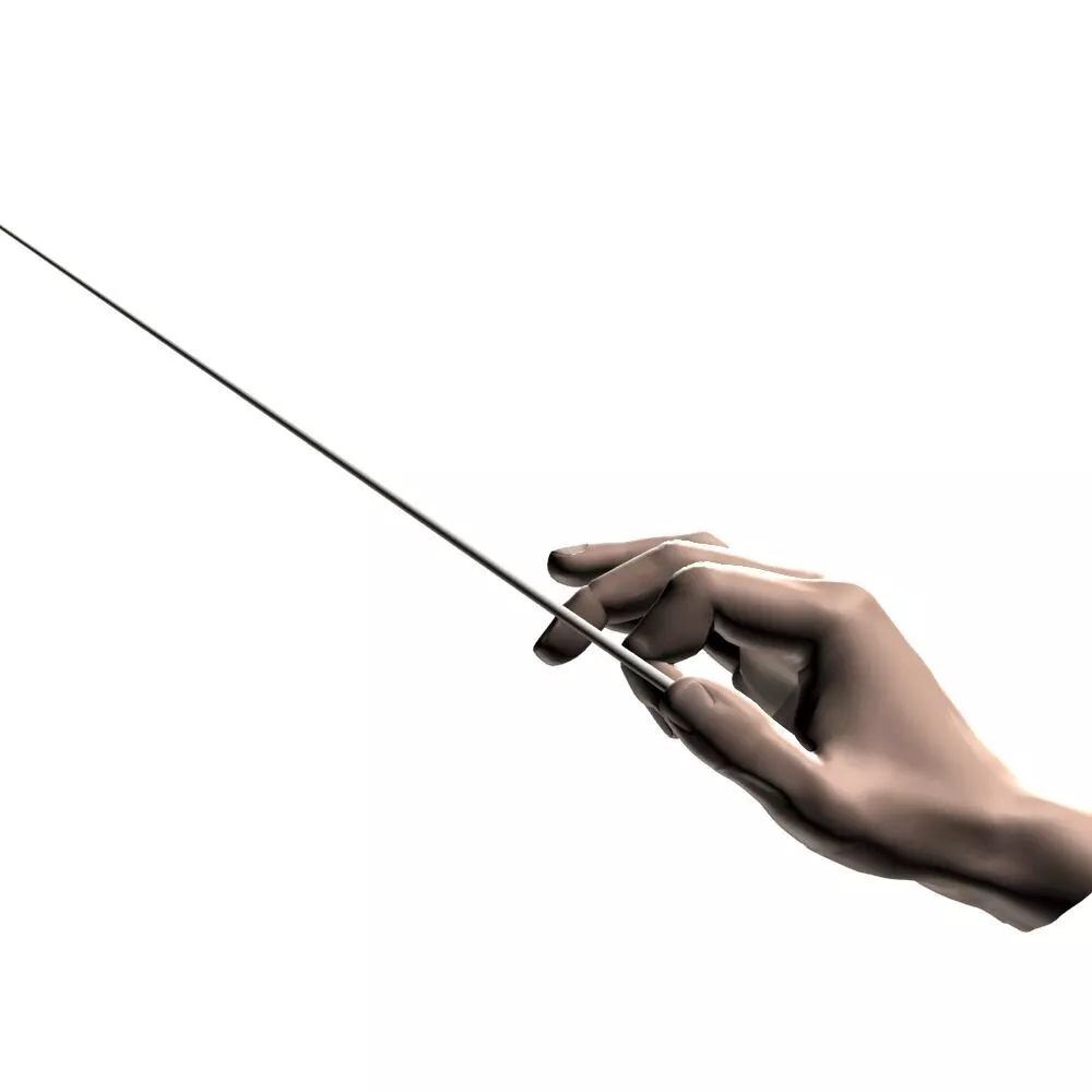 Conductors hands 3D model