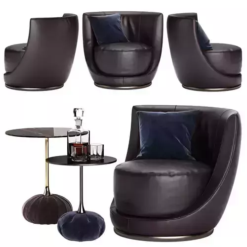 Longhi Laurent chair - Bag table set