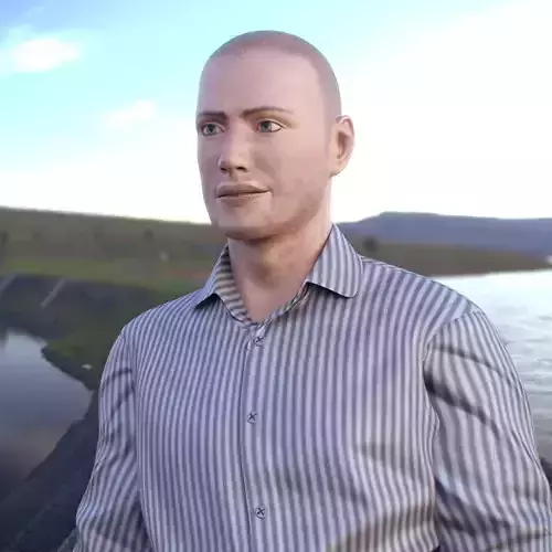 Male character casual model