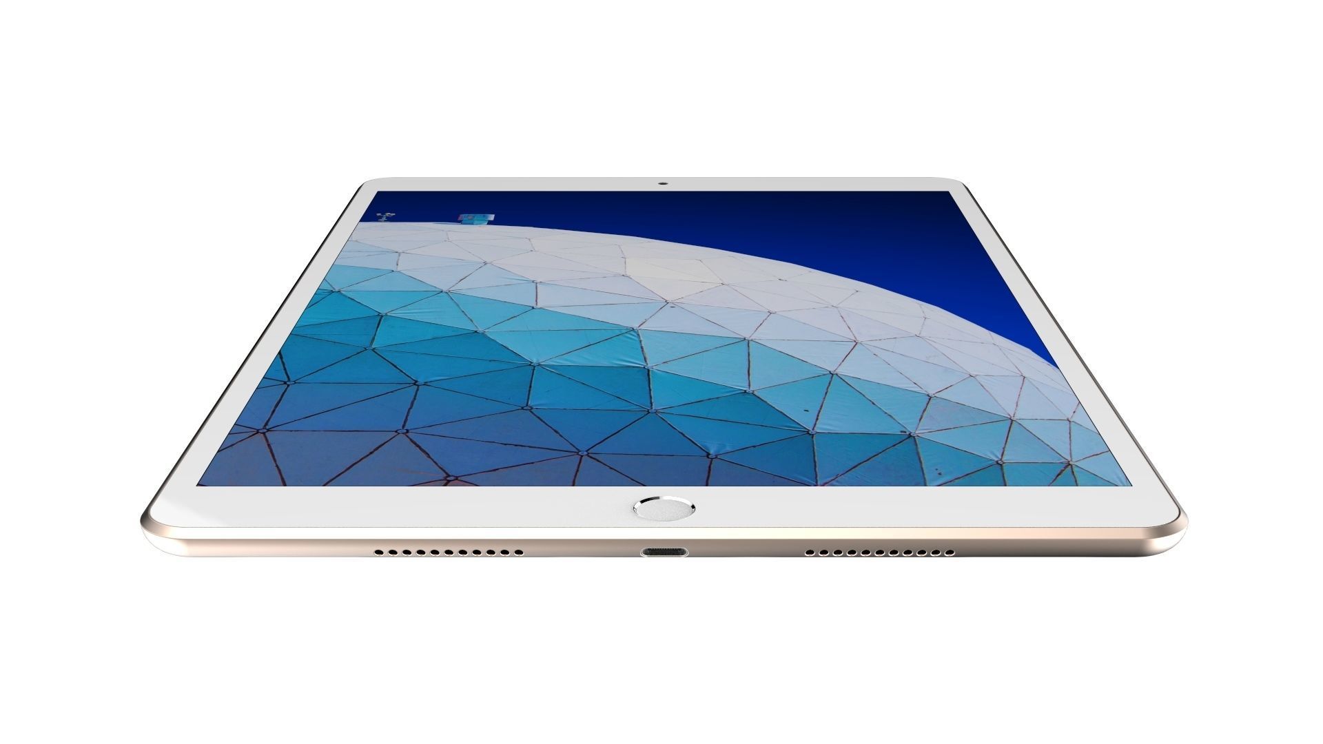 iPad Air 10 5-inch Gold 3D model_14