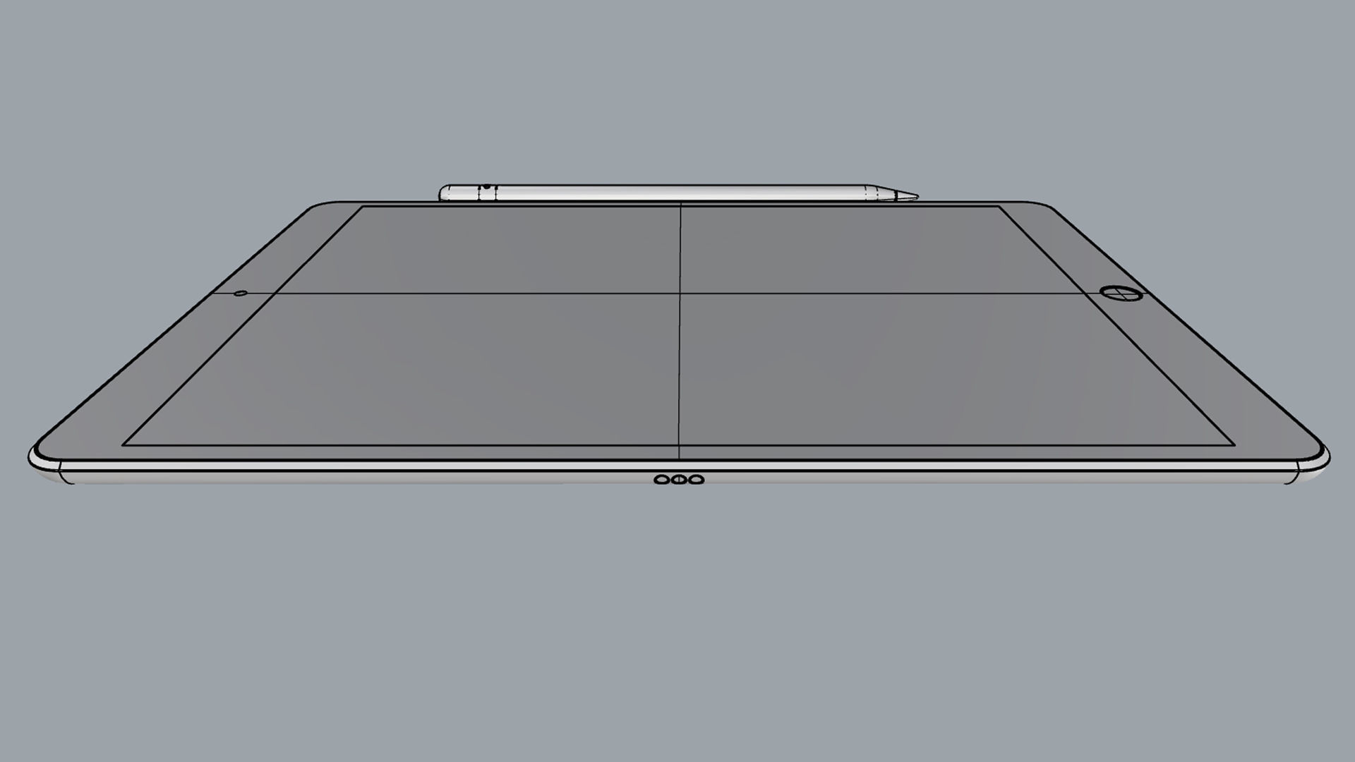 iPad Air 10 5-inch Gold 3D model_19